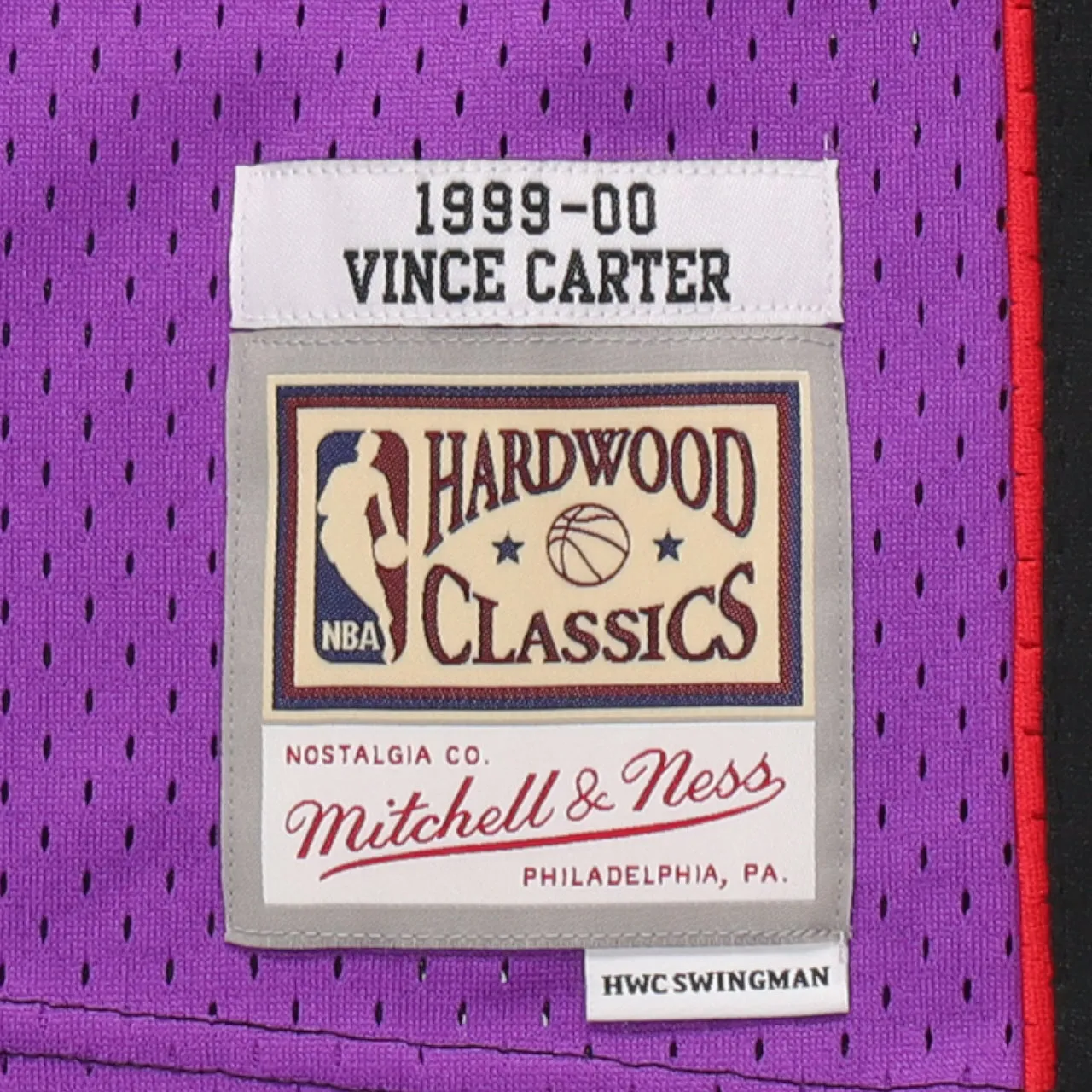 Vince Carter Toronto Raptors 2000 Slam Dunk Contest 1999-2000 Mitchell & Ness Swingman Alternate Jersey - Purple/Black